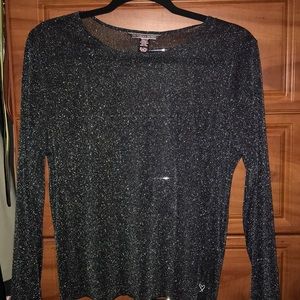 Victoria’s Secret sheer black sparkle top